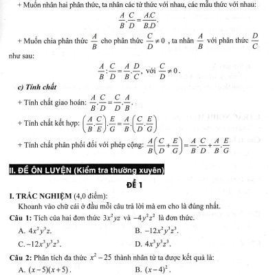 Bộ Đề Kiểm Tra Toán 8 (Bám Sát SGK Chân Trời Sáng Tạo)_HA