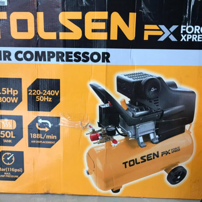 MÁY NÉN KHÍ 50L 1.800W 2.5.HP TOLSEN 73115 (SIÊU ÊM, SIÊU BỀN)- HÀNG CHÍNH HÃNG