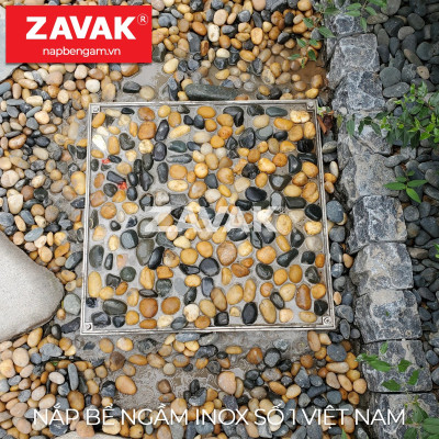 Nắp bể ngầm Zavak Inox 304. MHO 600x600