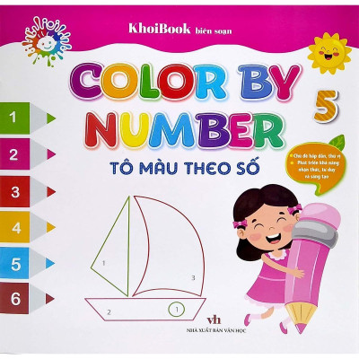 Sách - Color By Number - Tô Màu Theo Số - Tập 5 - Chính Thông Book