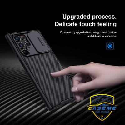 Ốp lưng dành cho Samsung S24 Ultra, Samsung S24 Plus, Samsung S24 hiệu Nillkin Camshiend Pro Case bảo vệ camera, chống vân tay, chống trơn, chống sốc cao cấp - Hàng chính hãng.