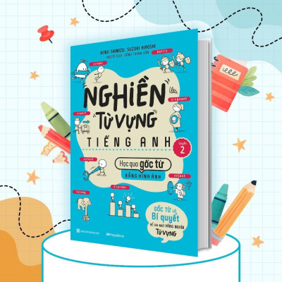 Sách - Nghiền Từ Vựng Tiếng Anh - Học Qua Gốc Từ Bằng Hình Ảnh - Combo 2 Quyển - Megabook