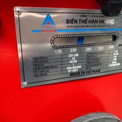 MÁY BIẾN THẾ HÀN 400A (ĐỒNG) HỒNG KÝ HK-H400D - HÀNG CHÍNH HÃNG