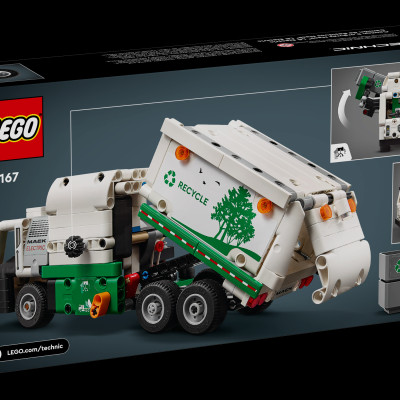 Đồ Chơi Lắp Ráp Xe Tải Rác Điện Mack LR - Mack LR Electric Garbage Truck - Lego Technic 42167 (503 Mảnh Ghép)