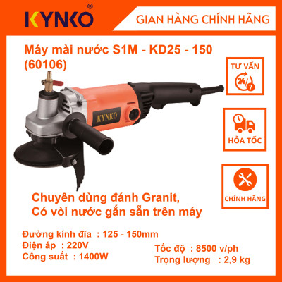Máy mài góc có vòi nước Kynko S1M- KD25 -150 cầm tay chính hãng #60106