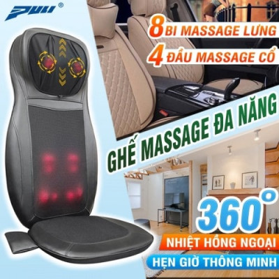 Ghế (đệm) massage ô tô hồng ngoại Puli PL-802