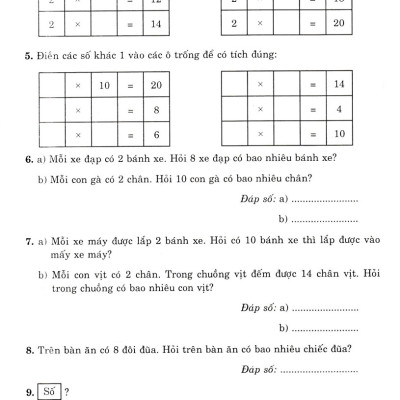Thử Sức Trạng Nguyên Nhỏ Tuổi Môn Toán Lớp 2 - Tập 2 (Biên Soạn Theo Chương Trình Mới)