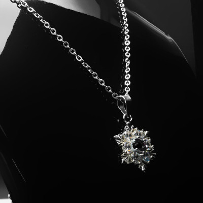 Dây Và Mặt Dây Chuyền Bạc Hiểu Minh DMD077P bông tuyết