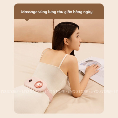 ￼Đai massage chườm ấm bụng, mát xa làm nóng giảm đau bụng kinh quà sinh nhật cho nữ chính hãng