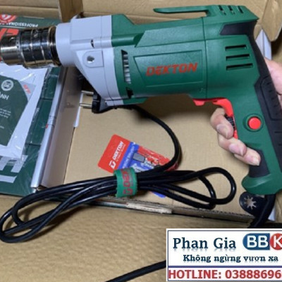 Máy khoan điện cầm tay Dekton DK-ID750 đầu 13ly,chuyên khoan sắt,gạch,gỗ,khoan cầm tay