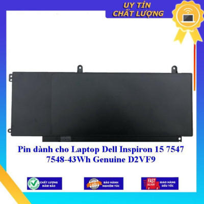 Pin dùng cho Laptop Dell Inspiron 15 7547 7548 - 43Wh Genuine D2VF9 - Hàng Nhập Khẩu New Seal