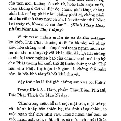 Chư Phật Và Thế Giới Chúng Sanh
