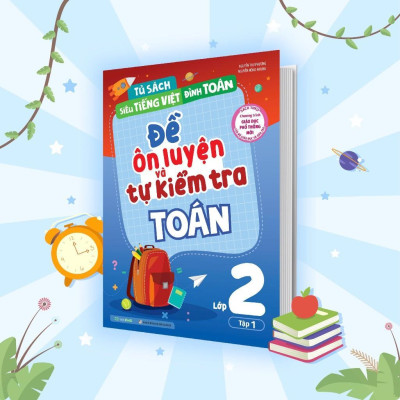 Sách - Đề Ôn Luyện Và Tự Kiểm Tra Toán Lớp 2 - Combo 2 Cuốn - Megabook
