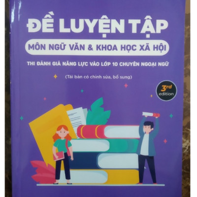 Sách - Đề luyện tập môn ngữ văn và KHXH thi đánh giá năng lực vào 10