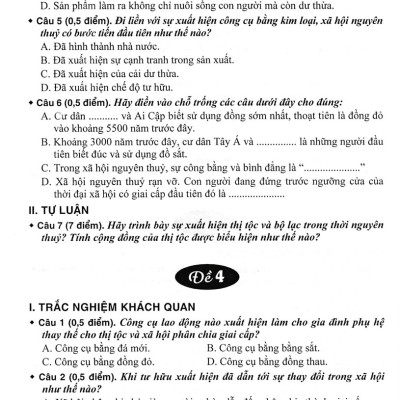 Sách tham khảo- Bộ Đề Kiểm Tra Trắc Nghiệm Và Tự Luận Lịch Sử 10 (Biên Soạn Theo Chương Trình GDPT Mới)_HA
