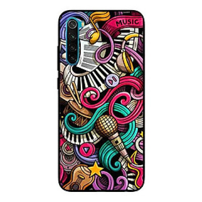 Ốp Lưng in cho Xiaomi Redmi Note 8 Mẫu Họa Tiết Âm Nhạc - Hàng Chính Hãng