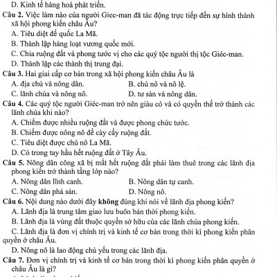Sách tham khảo- Trả Lời Câu Hỏi Lịch Sử 7 - Tự Luận & Trắc Nghiệm (Dùng Kèm SGK Kết Nối Tri Thức Với Cuộc Sống)_HA