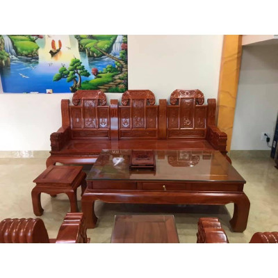 Bộ Bàn ghế ÂU Á Voi Tay Đặc Cột 12