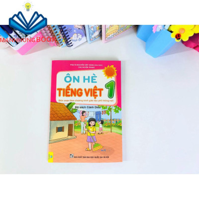 Sách - Combo 2 cuốn Ôn Hè Toán + Tiếng Việt Lớp 1 Cánh Diều.