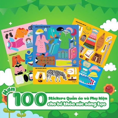 Sách Sáng tạo thời trang: Thời trang kỳ nghỉ (Hơn 100 stickers)