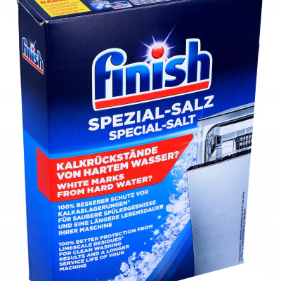 Combo muối rửa bát Finish 1,2kg+Nước làm bóng finish 800ml dùng cho Máy Rửa Bát