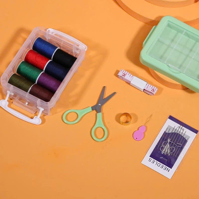 3 TẦNG Hộp Kim Chỉ May Đồ Đa Năng Dùng Trong Gia Đình Tiện Dụng Bộ Hộp Kim Chỉ May Vá Đa Năng Gia Đình Nhiều Tầng - Kim Khâu, Chỉ, Kéo, Thước Dây, Đủ Size Màu Mini - Giao Màu Ngẫu Nhiên