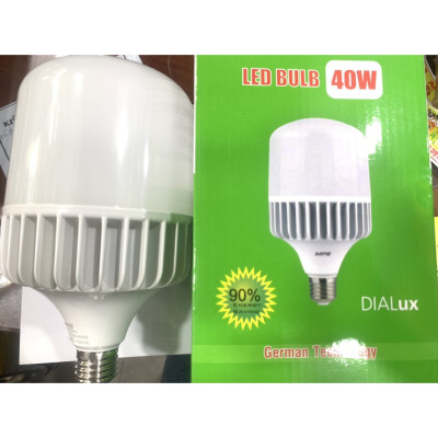 Bóng Đèn LED Bulb Trụ 40W MPE Thân Nhôm (LB-40)