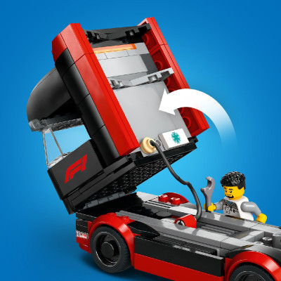 Đồ Chơi Lắp Ráp Xe Vận Chuyển Xe Đua F1 LEGO CITY 60445 (1086 chi tiết)