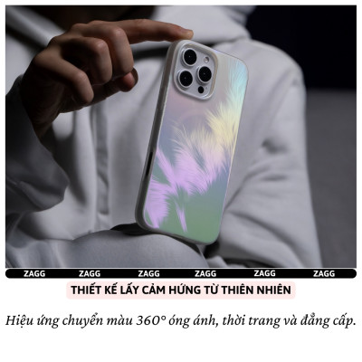 Ốp Lưng Cho iPhone 16 Pro Max / 16 Pro hiệu ZAGG Milan Snap Magnetic – Chống Sốc 4m, Vật Liệu Graphene Siêu Bền, Thiết Kế Chuyển Màu 360°, Siêu Mỏng Nhẹ - Hàng nhập khẩu