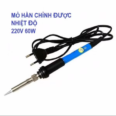 Mỏ hàn thiếc chỉnh nhiệt  tặng kèm 5 mũi hàn 