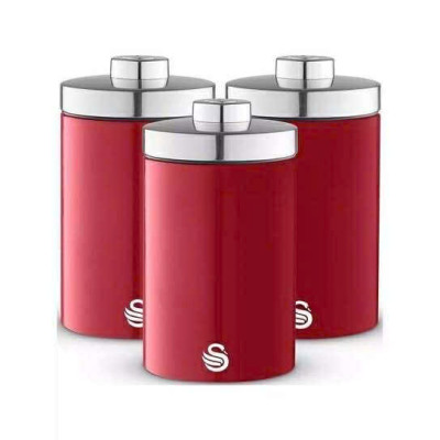 Set 3 hộp đựng cafe, trà và đường Swan Hàng chính hãng