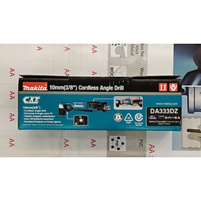 MÁY KHOAN GÓC PIN 12V (23.5 MM (15/16")) MAKITA DA333DZ (KHÔNG KÈM PIN VÀ ĐẾ SẠC) - HÀNG CHÍNH HÃNG