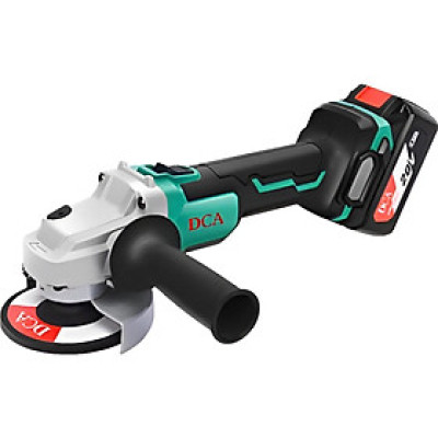 MÁY MÀI GÓC KHÔNG CHỔI THAN DÙNG PIN 20VMAX/2AH*2 SẠC 2A DCA ADSM06-125EM - HÀNG CHÍNH HÃNG