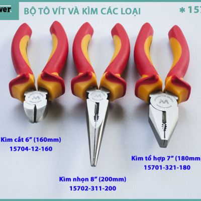 BỘ TÔ VÍT VÀ KÌM CÁC LOẠI WHIRLPOWER 157-1709
