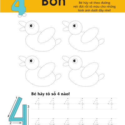 Sách - Rèn Luyện Kỹ Năng Cầm Bút Cho Trẻ - Tô Nét Số Đếm