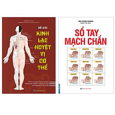 Combo Đồ Giải Kinh Lạc Huyệt Vị Cơ Thể+Sổ Tay Mạch Chẩn