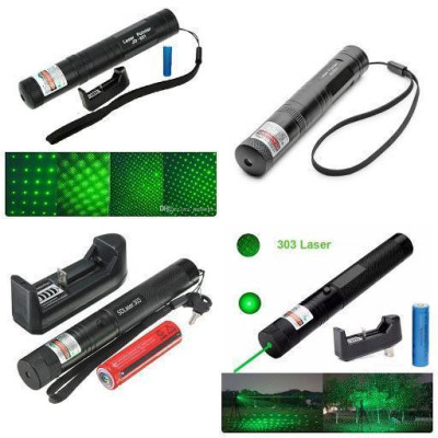 Đèn Pin Laser Tia Xanh Hoặc Tia Đỏ Kèm Pin Và Sạc