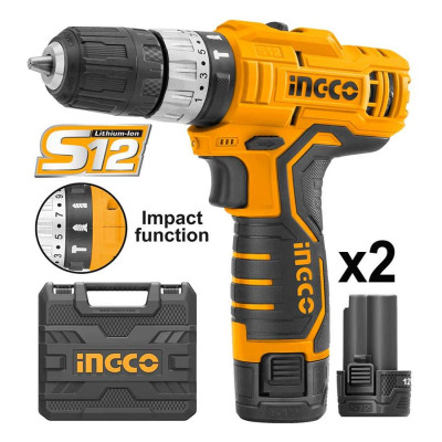 MÁY KHOAN BÚA DÙNG PIN 12V (0.8-10MM) INGCO CIDLI1232 - HÀNG CHÍNH HÃNG