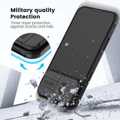 Ốp Nillkin bảo vệ Camera cho iPhone 16 Plus Pro Max Nillkin Camshield Pro nắp đậy bảo vệ Camera - Hàng Chính Hãng