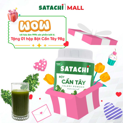 Viên Bột Lá Sen Nguyên Chất SATACHI – 100% Lá Sen – Dạng Viên Tiện Lợi – Hộp 180 viên