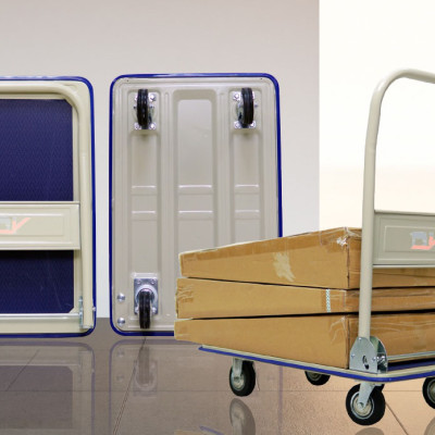 Xe đẩy hàng DIY PHT-150S Sàn Thép - Tải trọng tối đa 150kg