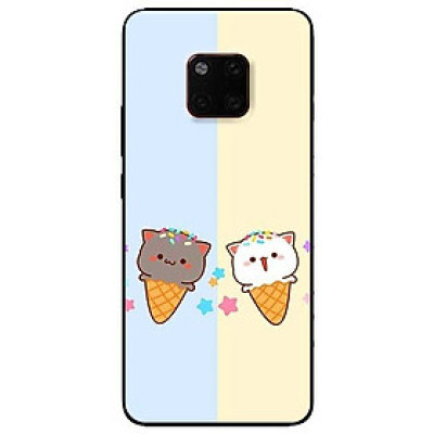 Ốp lưng dành cho Huawei 5t - Mate 20 - Mate 20 Pro mẫu Couple Kem
