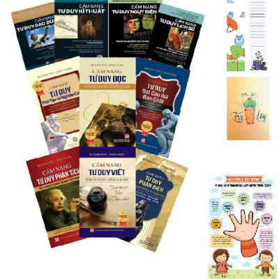 Cẩm nang tư duy của Richard Paul - Linda Elder (Đọc - Viết - Kỹ Thuật - Lịch Sử - Đạo Đức - Phản Biện - Ngụy Biện - Phân Tích - Học Tập & Nghiên Cứu) (TẶNG KÈM BOOKMARK CÚ MÈO + SỔ TAY XƯƠNG RỒNG NHƯ HÌNH+ POSTER QUY TẮC NĂM NGÓN TAY)