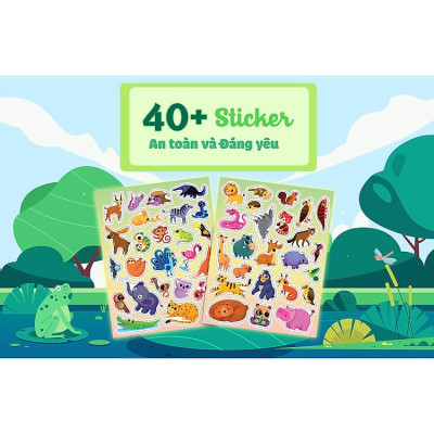Sách trò chơi bóc dán - Cảm xúc Côn trùng - Sách bóc dán sticker cho bé