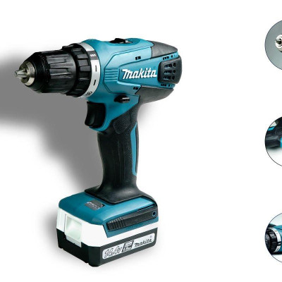 MÁY KHOAN VẶN VÍT 14.4V (30/15NM) MAKITA DF347DWE/DF347D001 (02 PIN LION 14.4V/1.5AH. 01 ĐẾ SẠC PIN) - HÀNG CHÍNH HÃNG