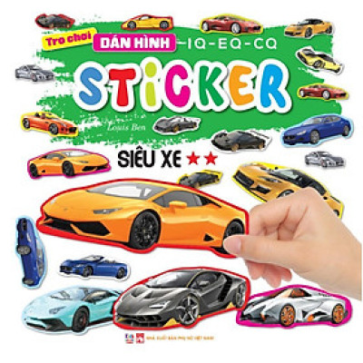 Sách - Trò Chơi Bóc Dán Hình Sticker - Siêu Xe - Tập 2 - Rèn Luyện IQ EQ CQ - Việt Thư