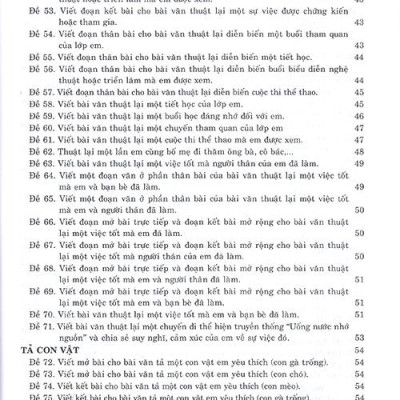 199 Bài Và Đoạn Văn Hay Lớp 4