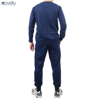 Bộ nỷ chui đầu họa tiết phản quang Novelty Regular fit xanh đen NBNMMDMT3R230634B