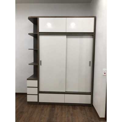 Tủ áo hiện đại gỗ công nghiệp giá 1m6x2m4