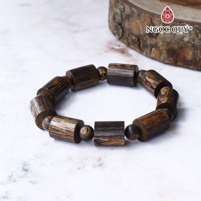 Vòng trầm sánh trụ trơn - Ngọc Quý Gemstones